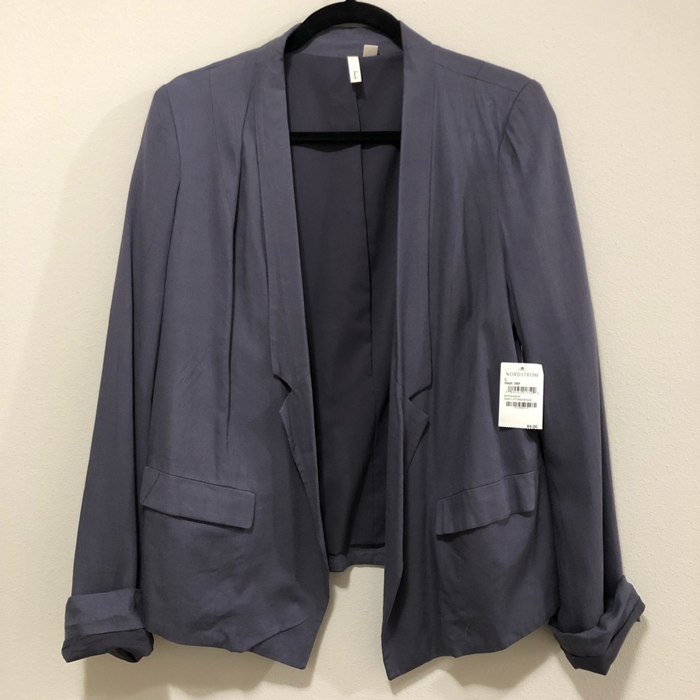 Frenchi Blazer in Grey-Stonehenge